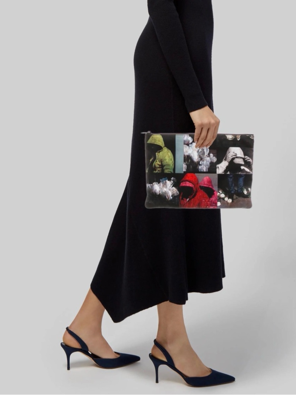 Dior x Francois Bard zip Pouch/ Clutch in Black & Red